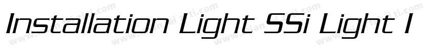 Installation Light SSi Light Italic字体转换